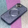 Glitter Chrome Mag case for iPhone 12 6,1&quot blue