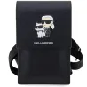 Karl Lagerfeld handbag for phone KLWBSAKCPMK black hardcase Phone Pounch Universal Saffiano K&C NFT
