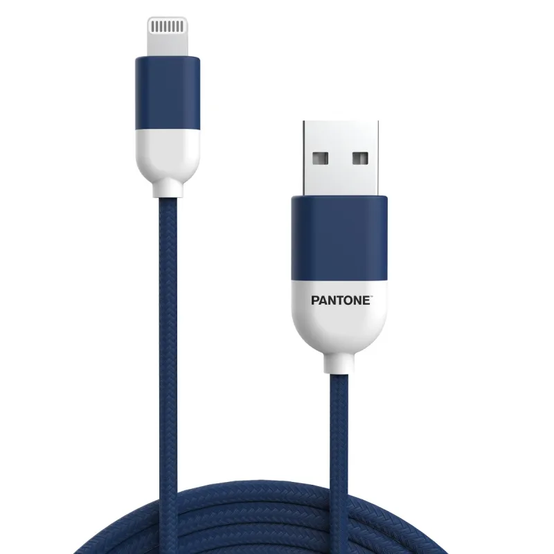 PANTONE MFi cable USB - Lightning 1,5m 2,4A PT-LCS001-5 Navy 2380C
