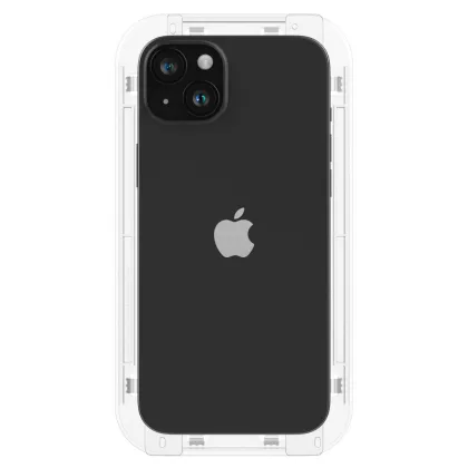 Spigen tempered glass GLAS.TR &quotEZ FIT&quot FC 2-PACK for iPhone 15 6,1&quot black