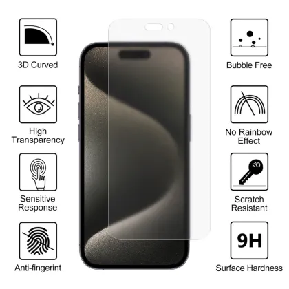 Vmax tempered glass 0.33mm clear glass for iPhone X / XS / 11 Pro matte
