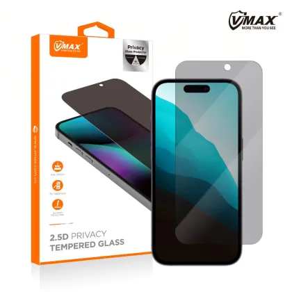 Vmax tempered glass 0.33mm 2,5D high clear privacy glass for iPhone 14 Pro 6,1&quot