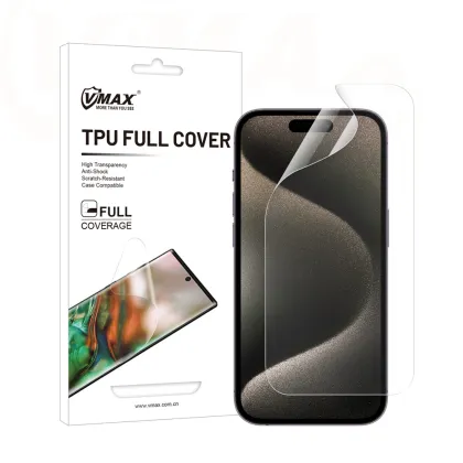 Vmax protective film invisble TPU film - full coverage for iPhone 15 Plus 6,7&quot