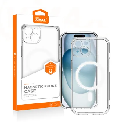 Vmax Acrylic Anti-drop Mag case for iPhone 14 6,1&quot transparent