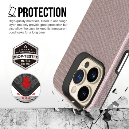 Vmax Triangle case for iPhone 13 Pro Max 6,7&quot rose gold