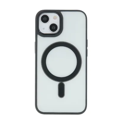 Satin Clear Mag case for iPhone 13 Pro Max 6,7&quot black