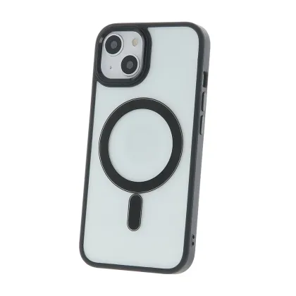 Satin Clear Mag case for iPhone 13 Pro Max 6,7&quot black