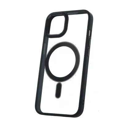 Satin Clear Mag case for iPhone 15 Pro 6,1&quot black