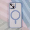 Satin Clear Mag case for iPhone 13 6,1&quot blue