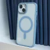 Satin Clear Mag case for iPhone 15 6,1&quot blue