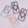 Satin Clear Mag case for iPhone 15 6,1&quot blue