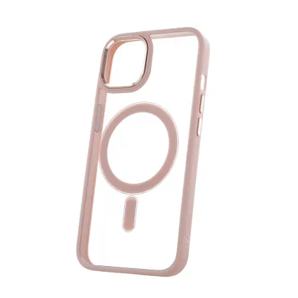 Satin Clear Mag case for iPhone 14 Pro 6,1&quot pink