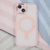 Satin Clear Mag case for iPhone 14 Pro 6,1&quot pink