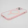 Satin Clear Mag case for iPhone 14 Pro 6,1&quot pink